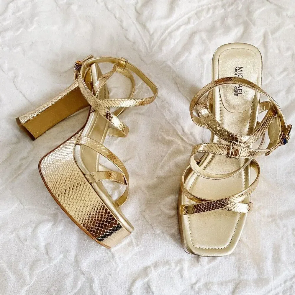 Michael Kors Paoloa Platform Heels Size 10
